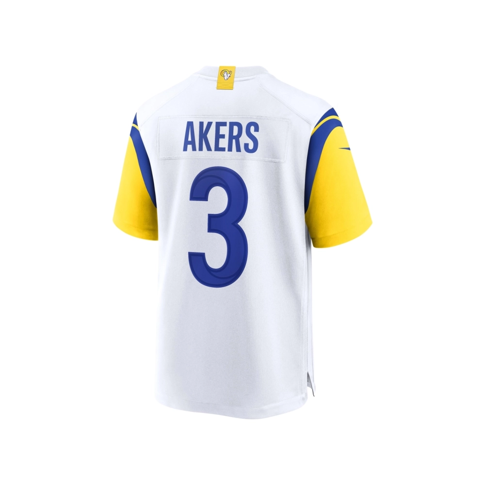 Mens Los Angeles Rams Cam Akers White Game Jersey