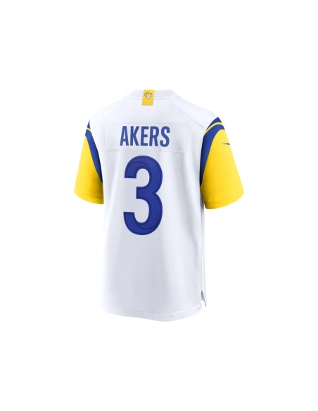 Mens Los Angeles Rams Cam Akers White Game Jersey