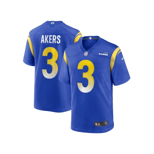 Mens Los Angeles Rams Cam Akers Royal Game Jersey