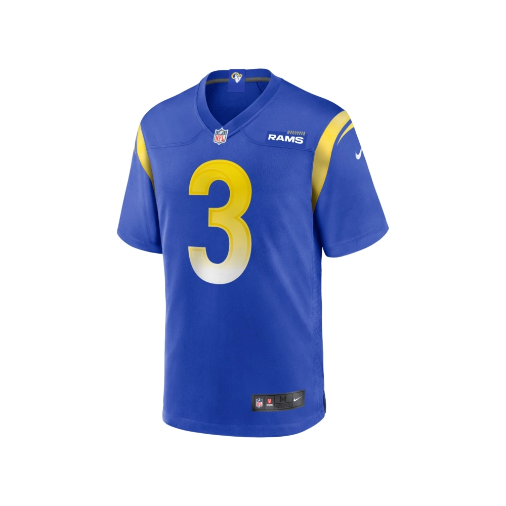 Mens Los Angeles Rams Cam Akers Royal Game Jersey