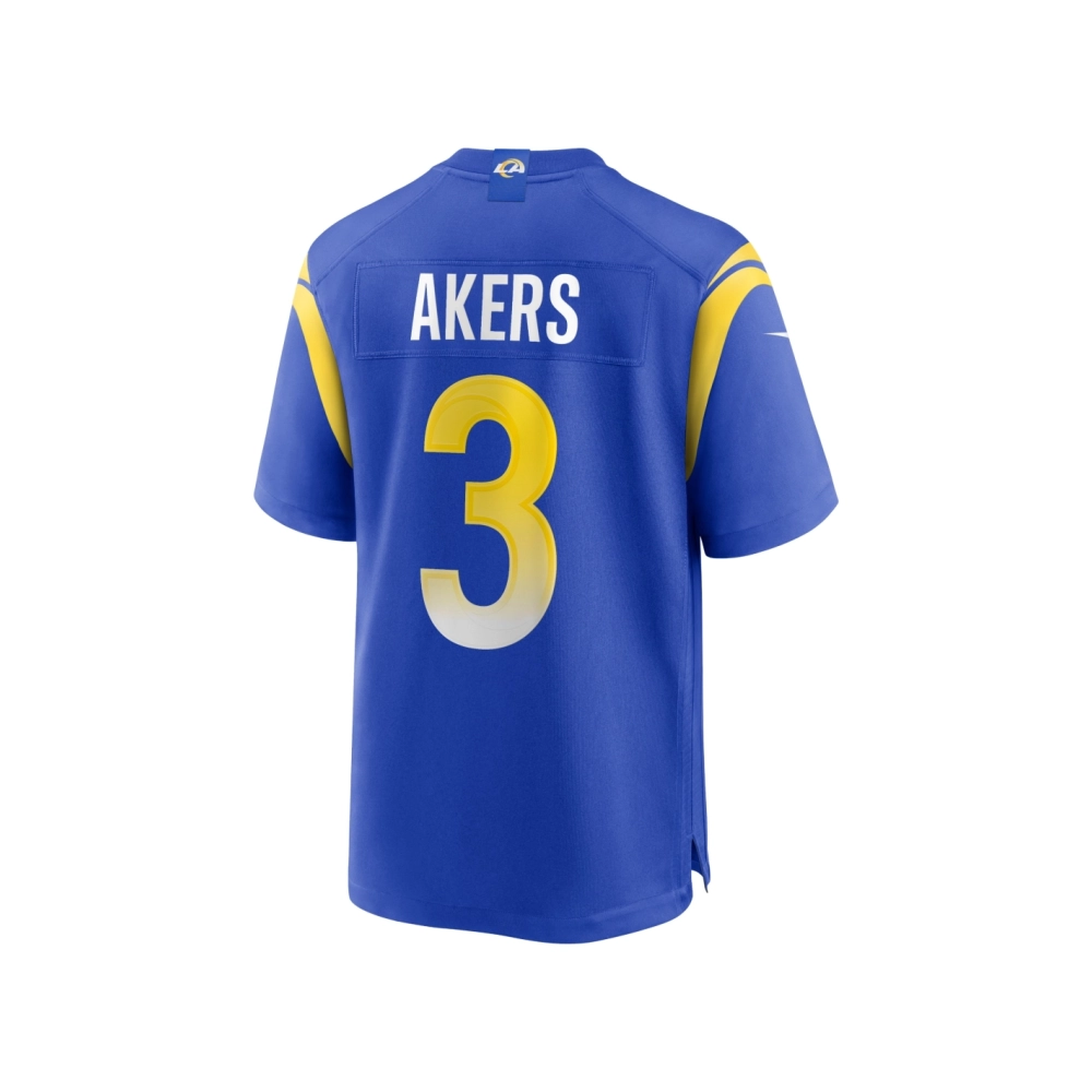 Mens Los Angeles Rams Cam Akers Royal Game Jersey