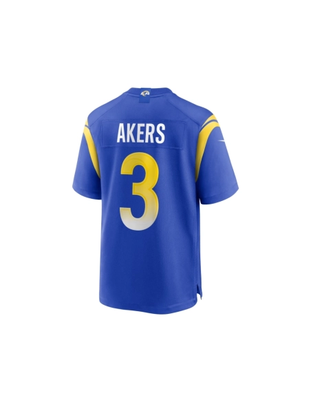 Mens Los Angeles Rams Cam Akers Royal Game Jersey