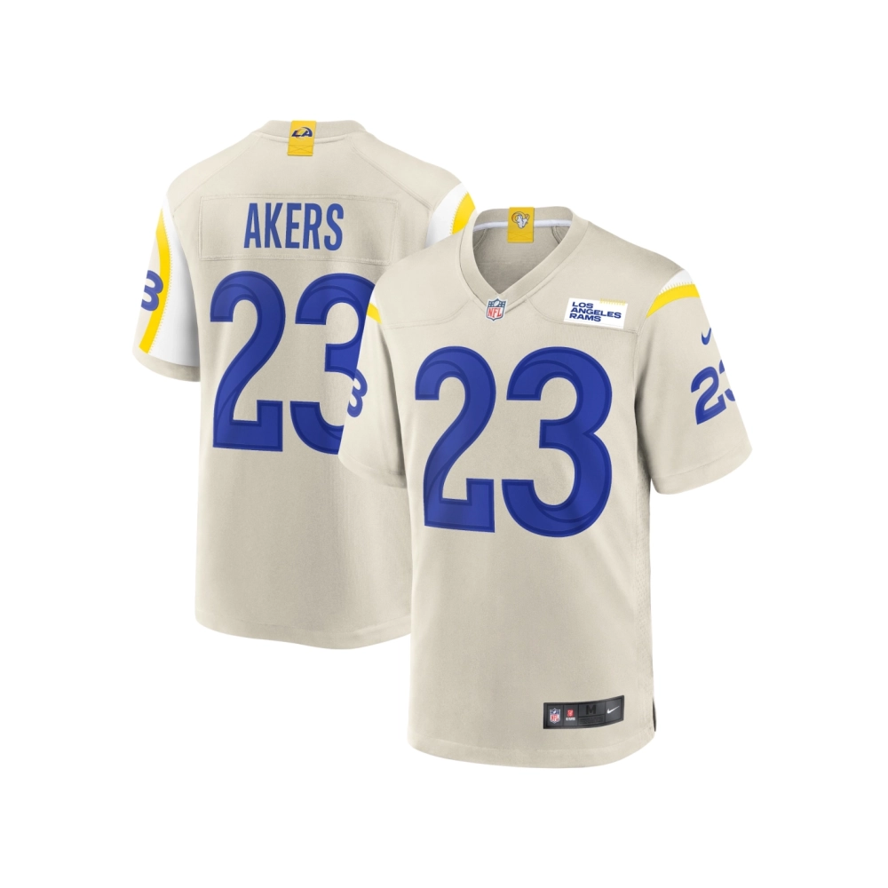 Mens Los Angeles Rams Cam Akers Bone Game Jersey