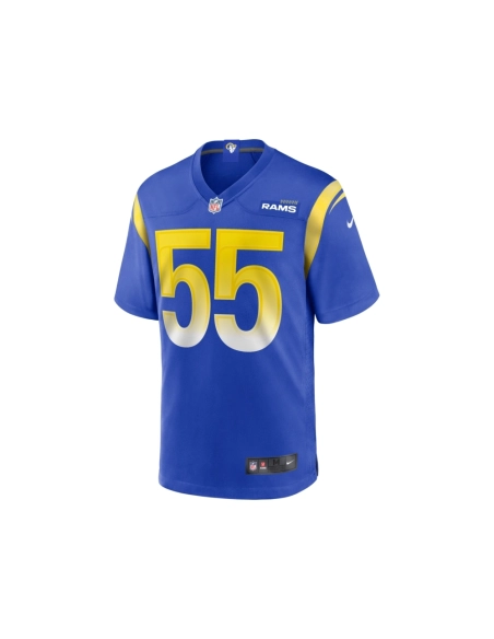 Mens Los Angeles Rams Braden Fiske Royal Team Game Jersey