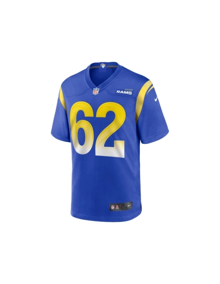 Mens Los Angeles Rams Blake Larson Royal Game Jersey