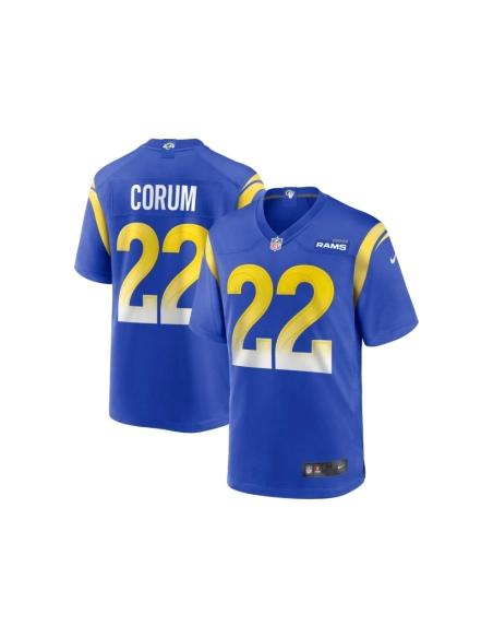 Mens Los Angeles Rams Blake Corum Royal 2024 NFL Draft Game Player Jersey