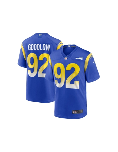 Mens Los Angeles Rams Anthony Goodlow Royal Game Jersey