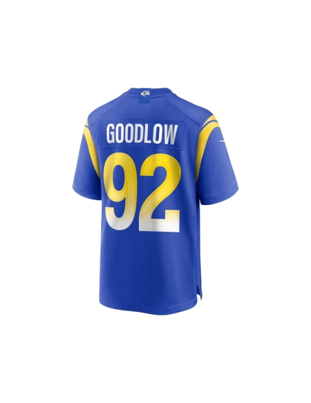 Mens Los Angeles Rams Anthony Goodlow Royal Game Jersey