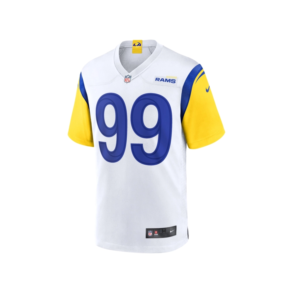Mens Los Angeles Rams Aaron Donald White Alternate Player Game Jersey