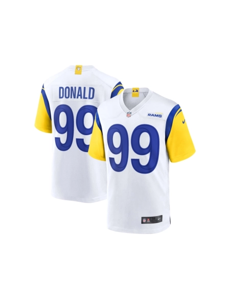 Mens Los Angeles Rams Aaron Donald White Alternate Game Jersey