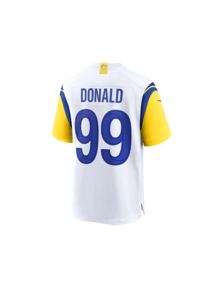 Mens Los Angeles Rams Aaron Donald White Alternate Game Jersey