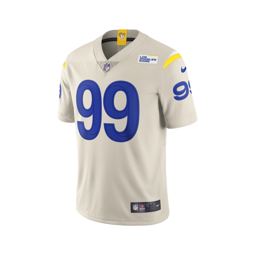Mens Los Angeles Rams Aaron Donald Bone Vapor Limited Jersey