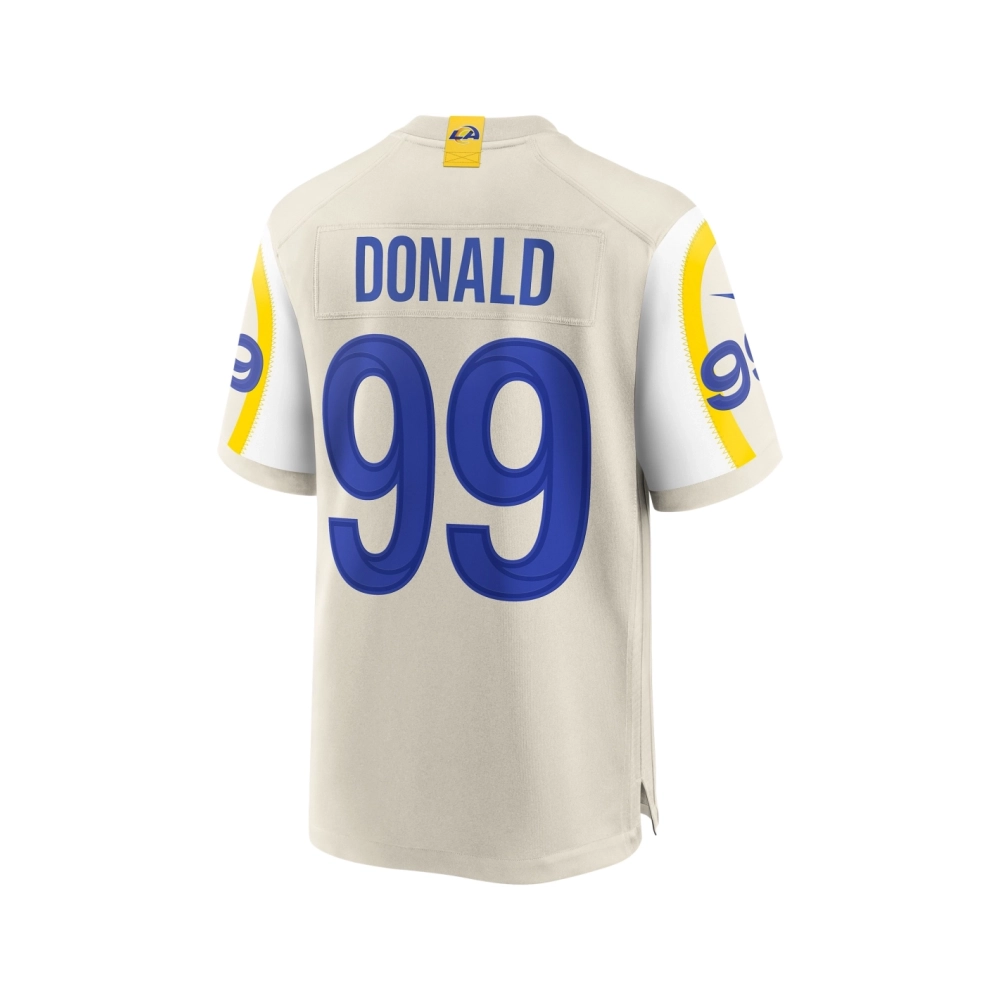 Mens Los Angeles Rams Aaron Donald Bone Game Jersey