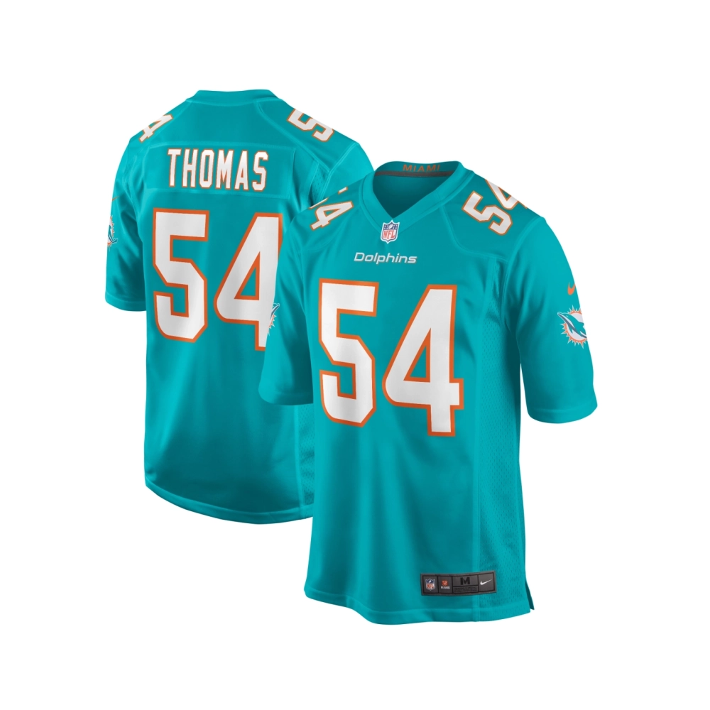 Mens Miami Dolphins Zach Thomas Aqua Game Retired Player Jersey