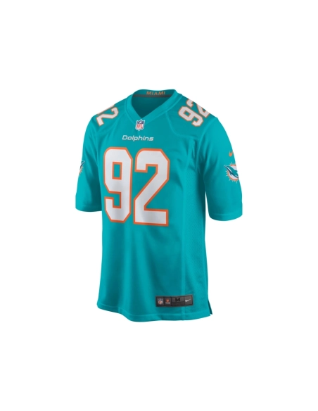 Mens Miami Dolphins Zach Sieler Aqua Game Jersey