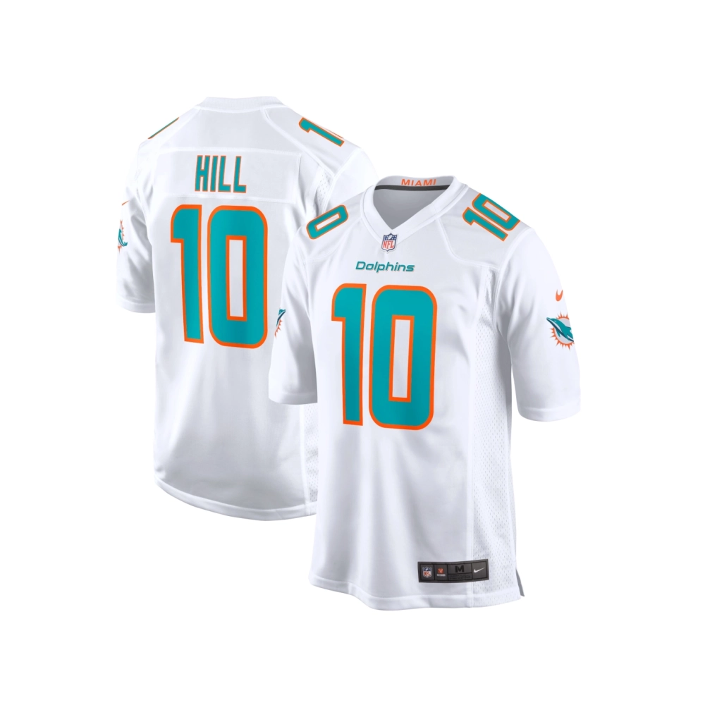 Mens Miami Dolphins Tyreek Hill White Game Jersey