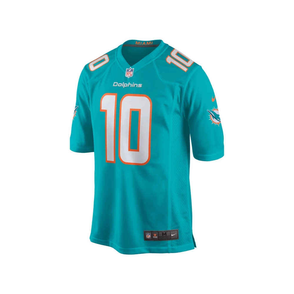 Mens Miami Dolphins Tyreek Hill Aqua Game Jersey