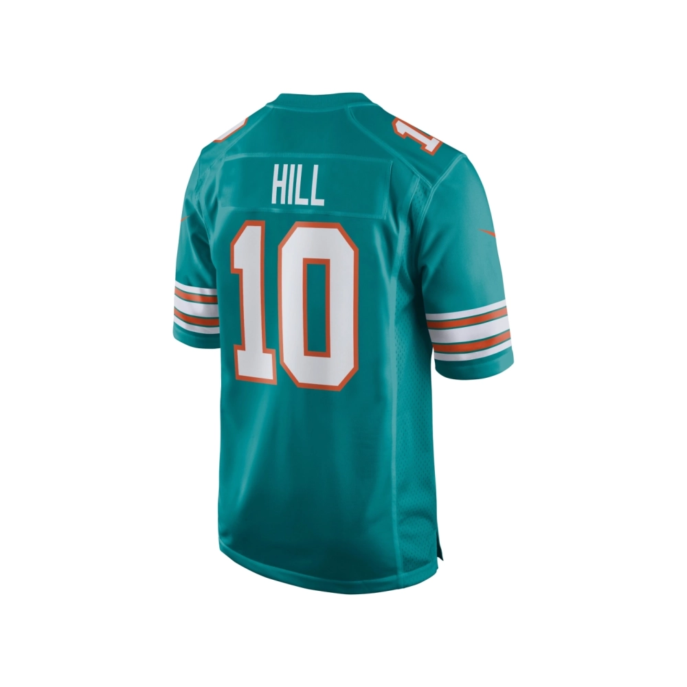 Mens Miami Dolphins Tyreek Hill Aqua Alternate Game Jersey