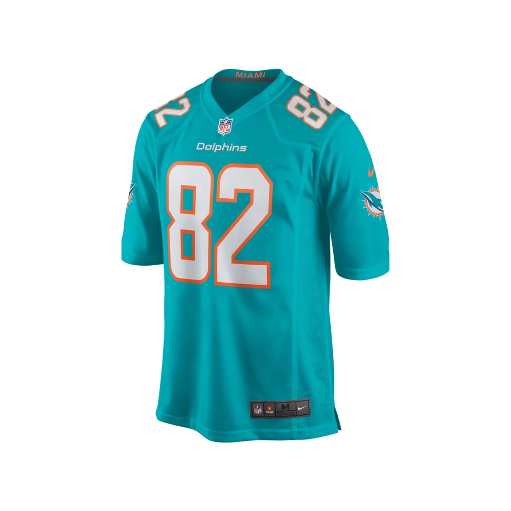 Mens Miami Dolphins Tyler Kroft Aqua Team Game Jersey