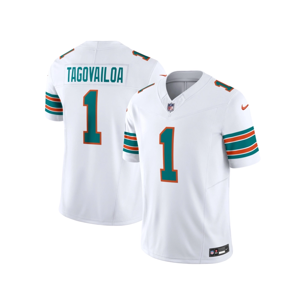 Mens Miami Dolphins Tua Tagovailoa White Vapor F.U.S.E. Limited Jersey