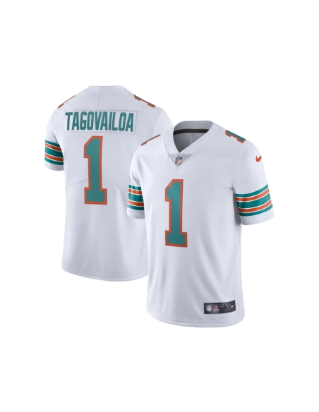 Mens Miami Dolphins Tua Tagovailoa White 2nd Alternate Vapor Limited Jersey