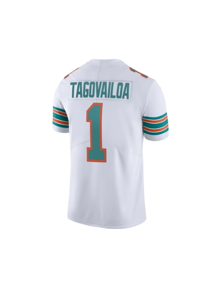 Mens Miami Dolphins Tua Tagovailoa White 2nd Alternate Vapor Limited Jersey