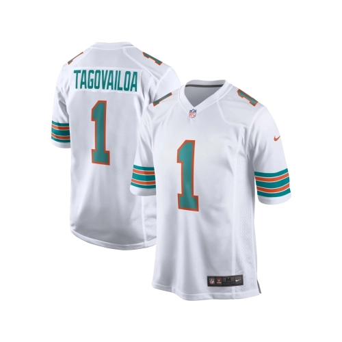 Mens Miami Dolphins Tua Tagovailoa White 2nd Alternate Game Jersey