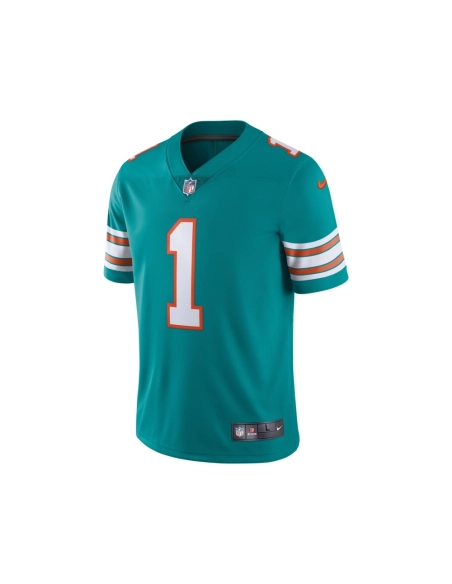 Mens Miami Dolphins Tua Tagovailoa Aqua Alternate Vapor Limited Jersey