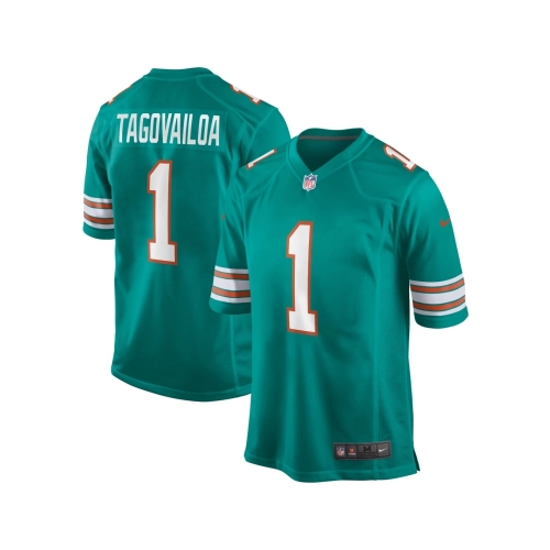 Mens Miami Dolphins Tua Tagovailoa Aqua Alternate Game Jersey