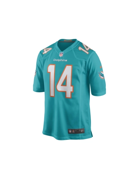Mens Miami Dolphins Trent Sherfield Aqua Game Player Jersey