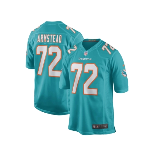 Mens Miami Dolphins Terron Armstead Aqua Game Jersey