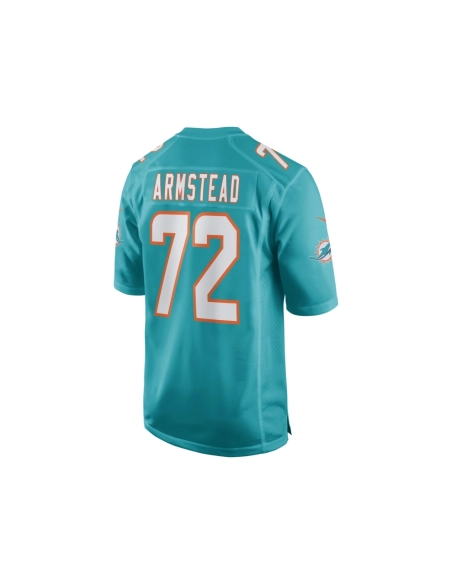 Mens Miami Dolphins Terron Armstead Aqua Game Jersey