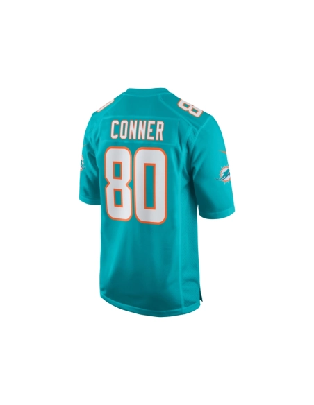 Mens Miami Dolphins Tanner Conner Aqua Home Game Player Jersey