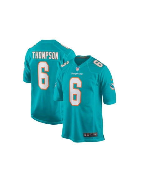 Mens Miami Dolphins Skylar Thompson Aqua Team Game Jersey