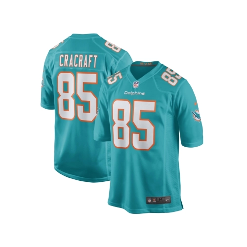 Mens Miami Dolphins River Cracraft Aqua Game Player Jersey