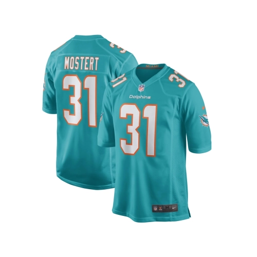 Mens Miami Dolphins Raheem Mostert Aqua Game Jersey