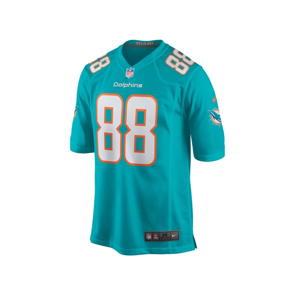Mens Miami Dolphins Nick Bowers Aqua Team Game Jersey