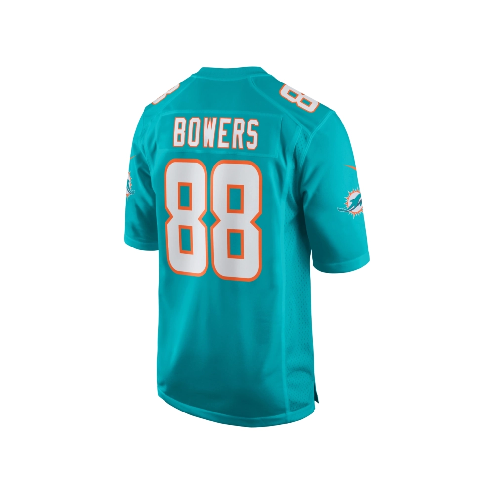 Mens Miami Dolphins Nick Bowers Aqua Team Game Jersey