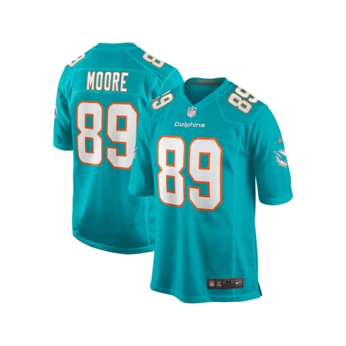Mens Miami Dolphins Nat Moore Aqua Game Retired Player Jersey