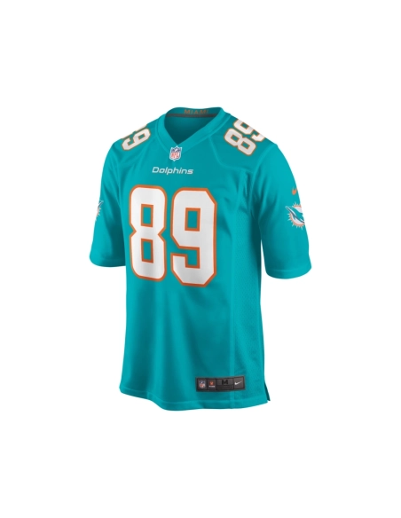 Mens Miami Dolphins Nat Moore Aqua Game Retired Player Jersey