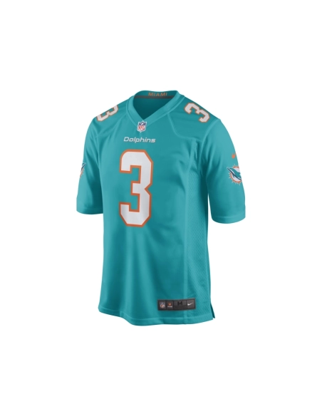 Mens Miami Dolphins Myles Gaskin Aqua Game Player Jersey