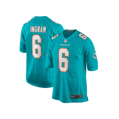 Mens Miami Dolphins Melvin Ingram Aqua Home Game Player Jersey