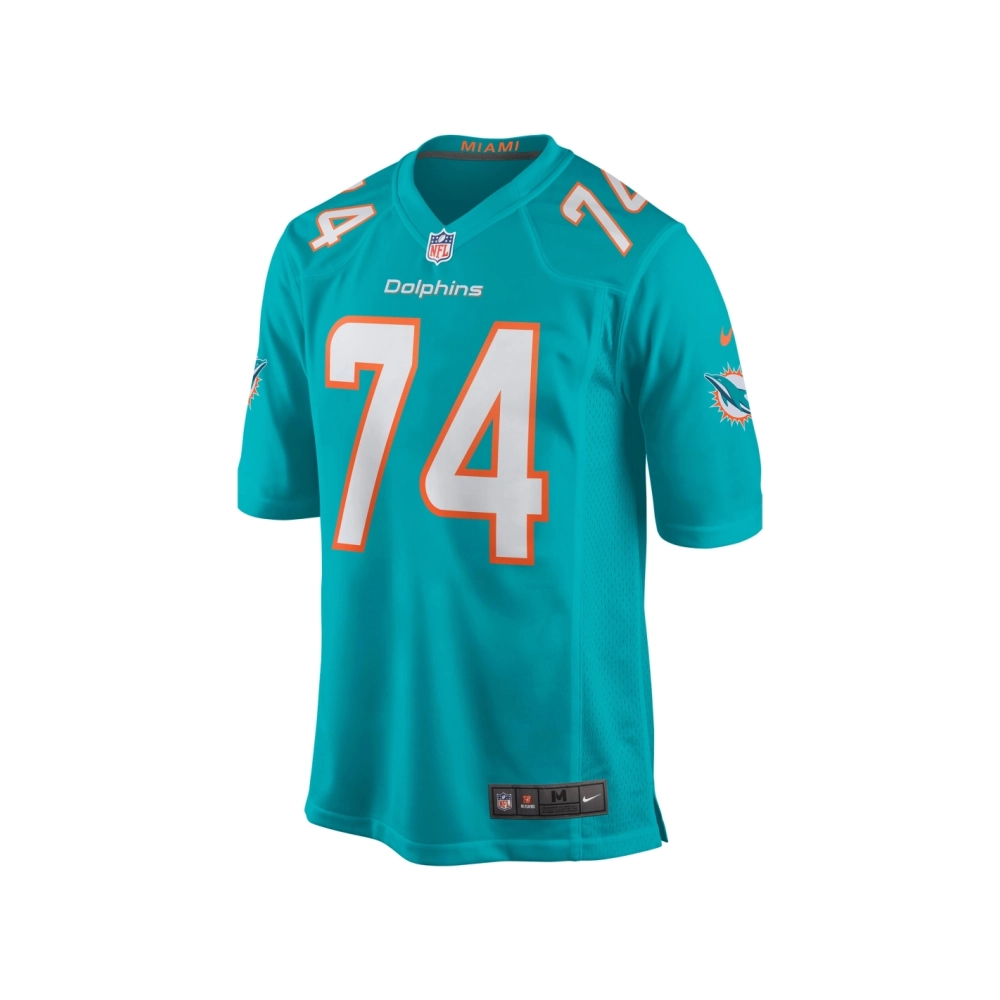 Mens Miami Dolphins Liam Eichenberg Aqua Game Jersey