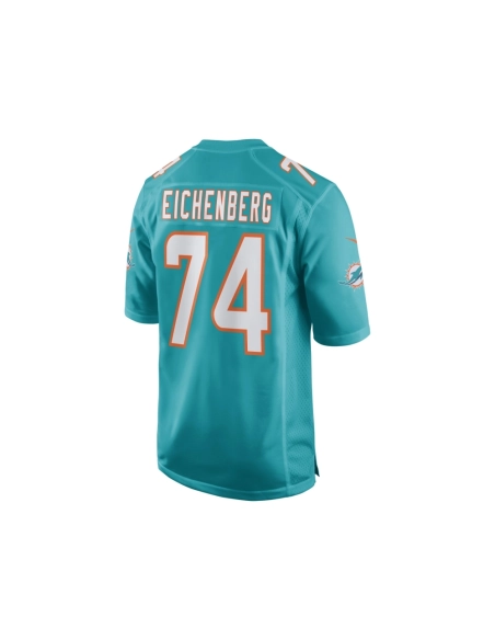 Mens Miami Dolphins Liam Eichenberg Aqua Game Jersey