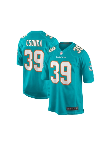Mens Miami Dolphins Larry Csonka Aqua Game Retired Player Jersey