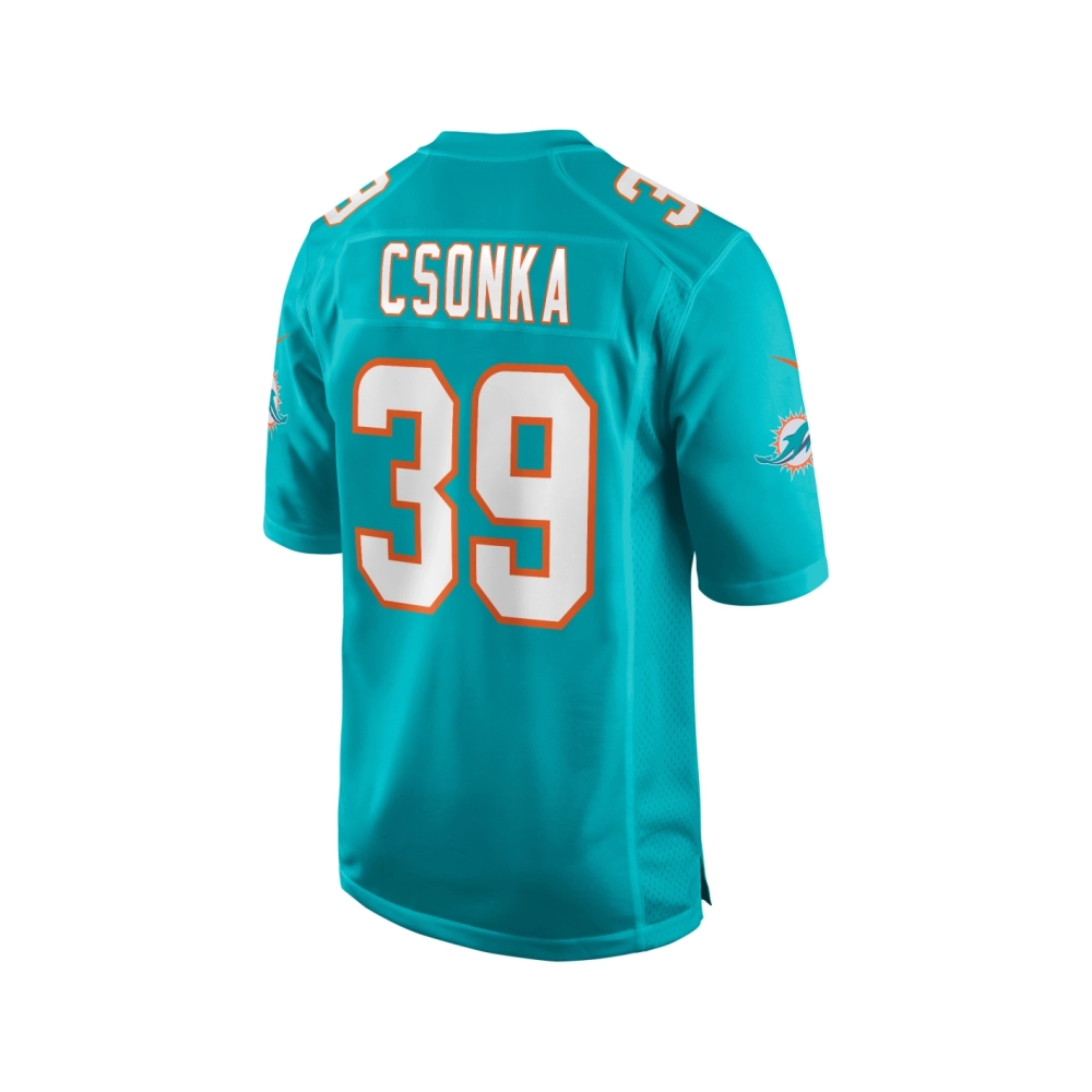 Mens Miami Dolphins Larry Csonka Aqua Game Retired Player Jersey