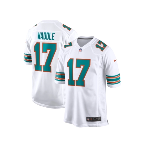 Mens Miami Dolphins Jaylen Waddle White Game Jersey