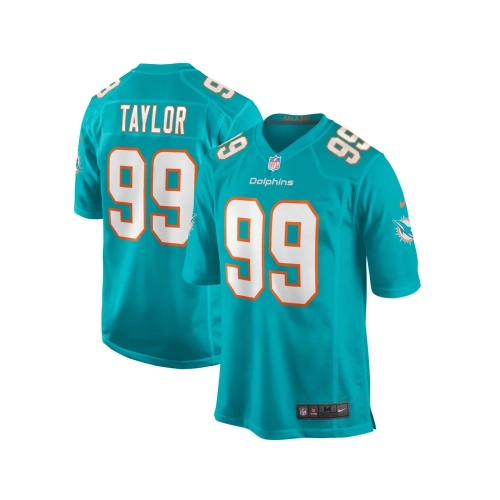 Mens Miami Dolphins Jason Taylor Aqua Game Retired Player Jersey