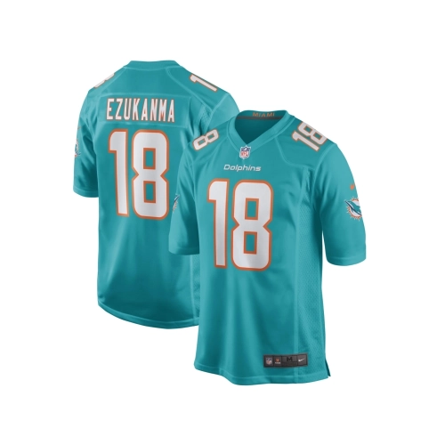 Mens Miami Dolphins Erik Ezukanma Aqua Game Player Jersey