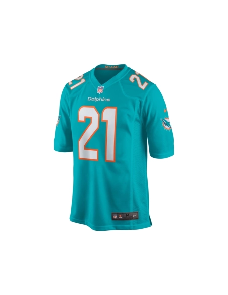 Mens Miami Dolphins DeShon Elliott Aqua Game Player Jersey